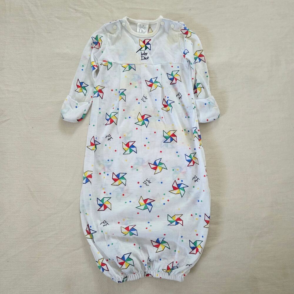 Vintage Dior Pinwheels Sleep Gown 0-3 months